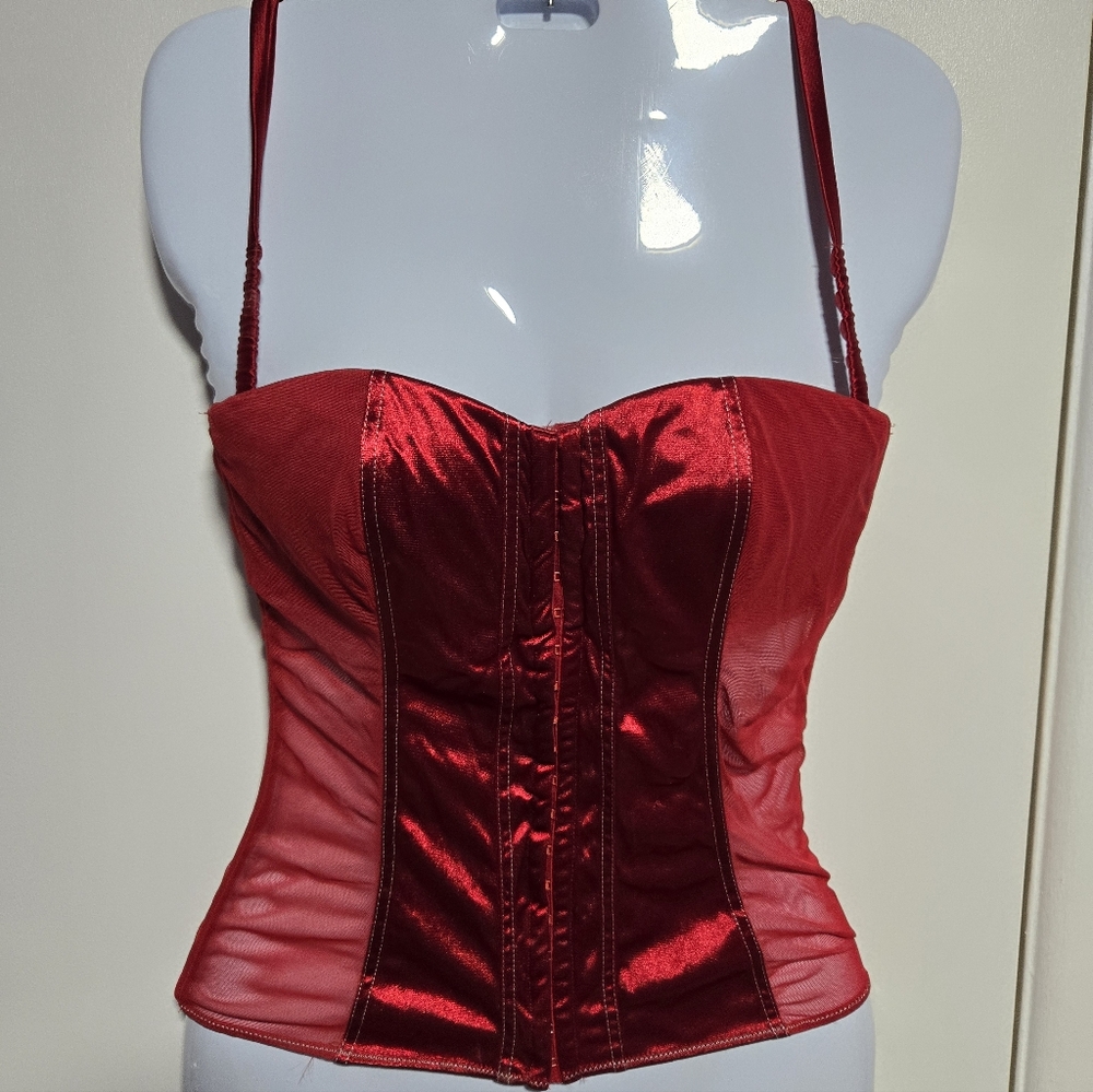 Intimissimi Vibrant Red Lingerie Corset, NWOT.